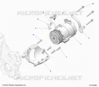 ENGINE, HVAC COMPRESSOR