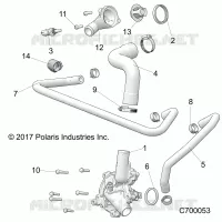 ENGINE, WATERPUMP AND BYPASS