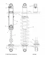 SUSPENSION, REAR SHOCK TRACK, MONOTUBE, 7045533