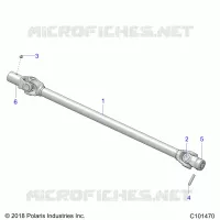 DRIVE TRAIN, PROP SHAFT, FRONT