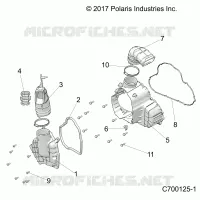 ENGINE, ALTERNATOR  COVER HVAC