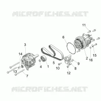 ENGINE, ALTERNATOR AND COMPRESSOR