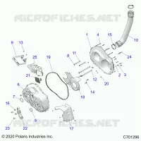 DRIVE TRAIN, CLUTCH COVER AND DUCTING