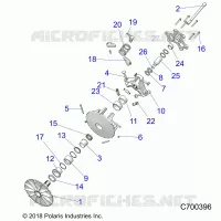DRIVE TRAIN, PRIMARY CLUTCH
