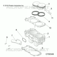 CYLINDER AND PISTON