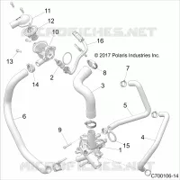 ENGINE, WATERPUMP AND BYPASS