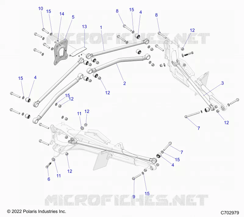 REAR SUSPENSION TRAILING ARMS MOUNTING