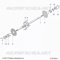 REAR SUSPENSION AXLE