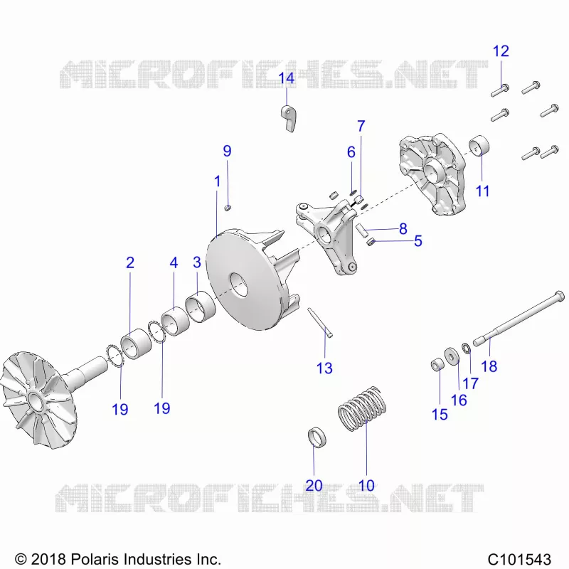 DRIVE TRAIN, PRIMARY CLUTCH