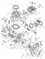 CRANKCASE AND CYLINDER XPLORER 400L W97CC38C (4939753975C013)