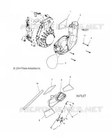 ENGINE, AIR INLET AND OUTLET DUCTS