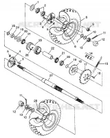 REAR WHEEL DRIVE BIG BOSS 6X6 400L W97AE38A (4940814081C012)