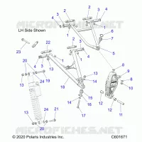 SUSPENSION, CONTROL ARMS, SPINDLE, IFS SHOCK MNTG