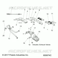 ENGINE, EXHAUST VALVE ASM.