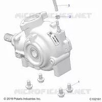 DRIVE TRAIN, GEARCASE MOUNTING, FRONT