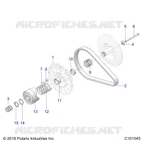 DRIVE TRAIN, SECONDARY CLUTCH