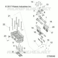 ENGINE, CYLINDER HEAD AND VALVES