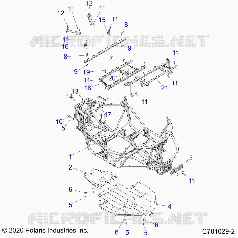 CHASSIS, MAIN FRAME AND SKID PLATE