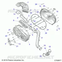DRIVE TRAIN, CLUTCH COVER AND DUCTING