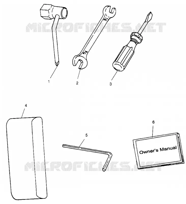 TOOL KIT    SL 900 B964291 AND INTL. SL 900 I964291 (4935583558B013)