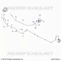 REAR BRAKE BRAKE LINE AND PARK BRAKE