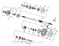 MIDDLE DRIVE ASSEMBLY ASSEMBLY 6X6 350L S938739 (4924362436024A)