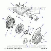 ENGINE, BLOWER HOUSING AND RECOIL STARTER