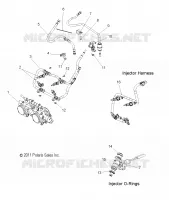FUEL SYSTEM, RAIL, LINES AND THROTTLE  BODY