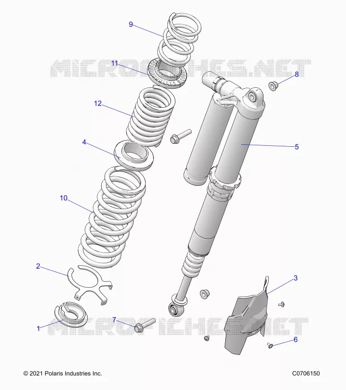 SUSPENSION, REAR SHOCK MOUNTING, STANDARD/PREMIUM