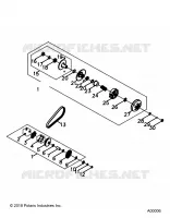 DRIVE TRAIN, PRIMARY  AND SECONDARY CLUTCHS