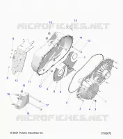 DRIVE TRAIN, CLUTCH COVER ASM.