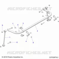 SUSPENSION, REAR STABILIZER BAR