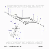 SUSPENSION, FRONT TORQUE ARM