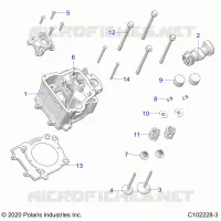 ENGINE, CYLINDER HEAD, CAM AND VALVES