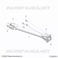 DRIVE TRAIN, REAR PROP SHAFT