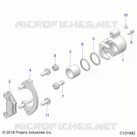 BRAKES, REAR CALIPER