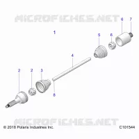 DRIVE TRAIN, REAR DRIVE SHAFT 