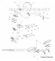 STEERING, HANDLEBAR MOUNTING, LE
