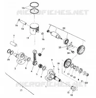 CRANKSHAFT AND PISTON 350 2X4-UPDATE (4919821982036A)