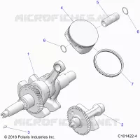 ENGINE, CRANKSHAFT, PISTON AND BALANCE SHAFT