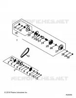 DRIVE TRAIN, PRIMARY  AND SECONDARY CLUTCHS