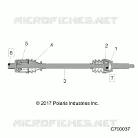 DRIVE TRAIN, REAR HALF SHAFT