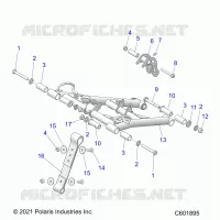 SUSPENSION, FRONT TORQUE ARM