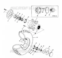 FRONT WHEEL ASSEMBLY 250 6X6 / W928727 (4922842284013A)