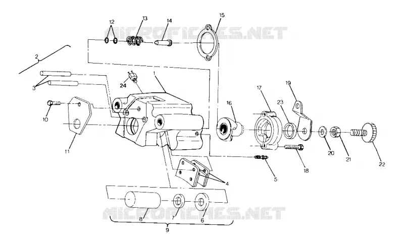REAR BRAKE 250 4X4 / W928127 (4922872287C005)