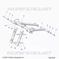 SUSPENSION, FRONT TORQUE ARM