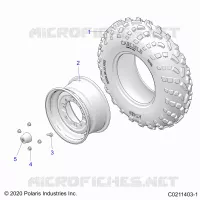 WHEELS, FRONT TIRE