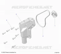 ENGINE, WATERPUMP IMPELLER AND COVER