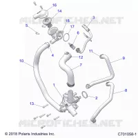 ENGINE, WATERPUMP AND BYPASS