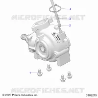 DRIVE TRAIN, GEARCASE MOUNTING, FRONT